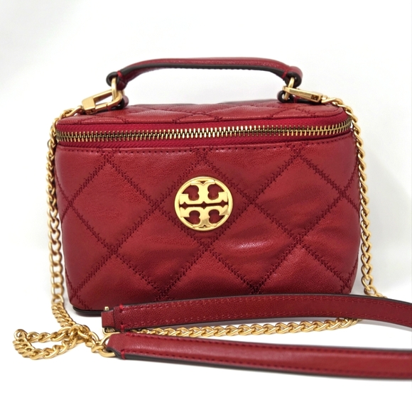 Tory Burch Willa Red Mini Vanity Bag - Picture 1 of 10